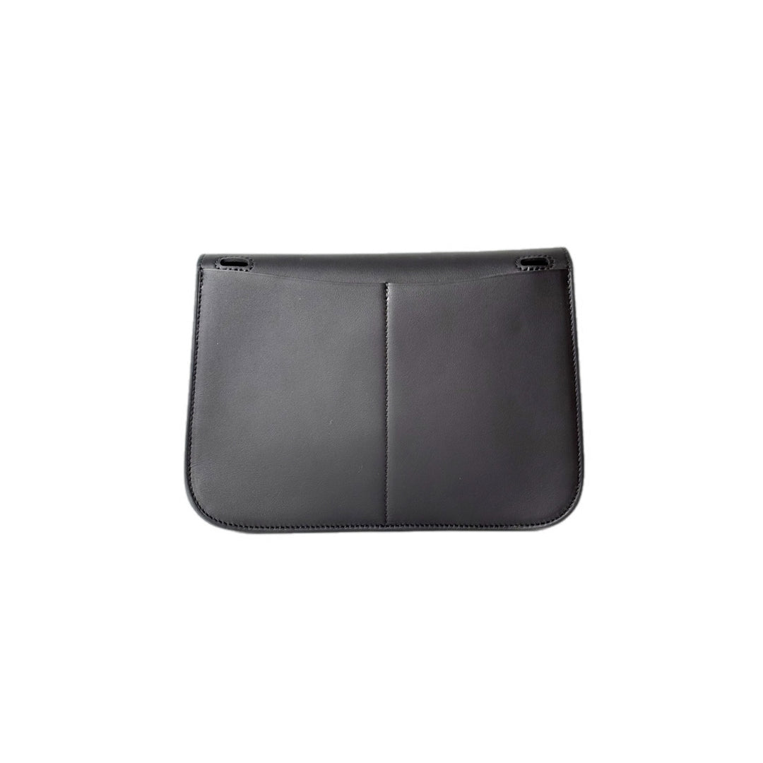Hermes Black Halzan Mini Bag Swift