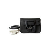 Hermes Black Halzan Mini Bag Swift