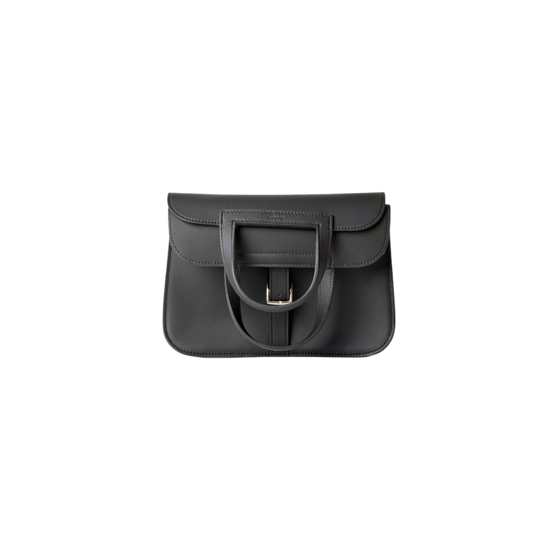 Hermes Black Halzan Mini Bag Swift