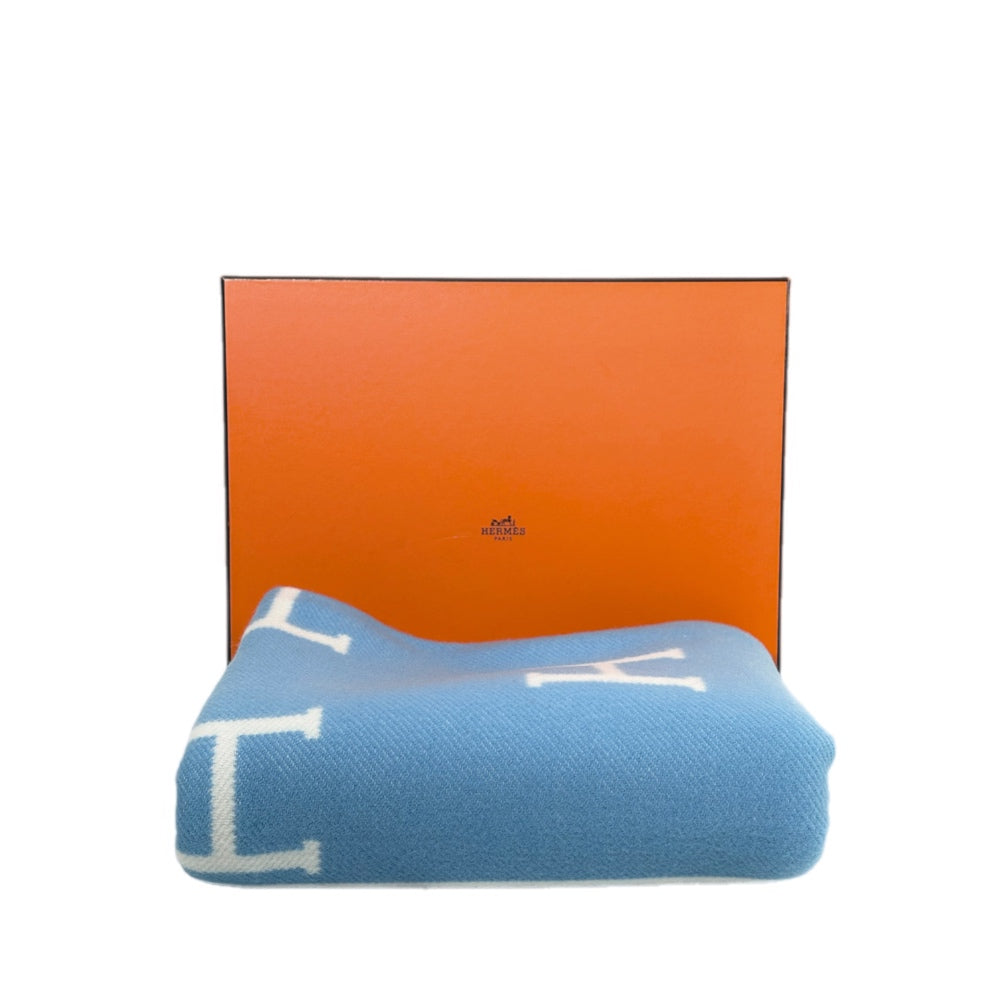 Hermes Blue Avalon Baby Blanket