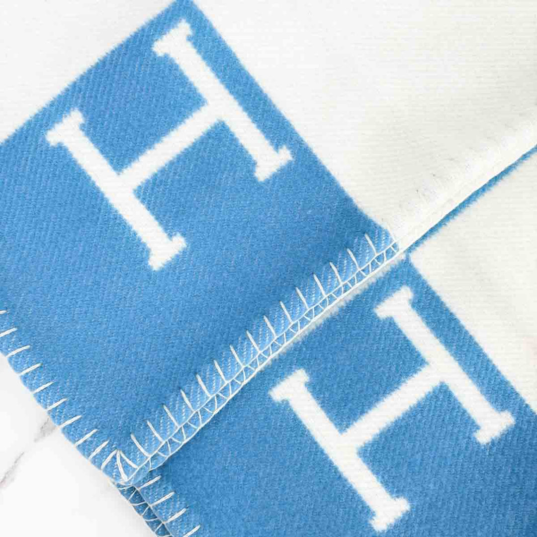 Hermes Blue Avalon Baby Blanket
