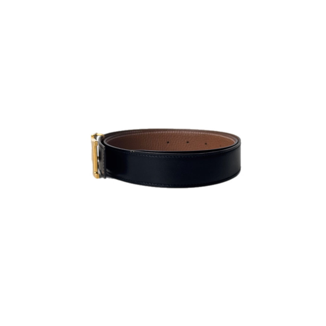 Hermes Classic H Belt Gold Black/Gold 80cm
