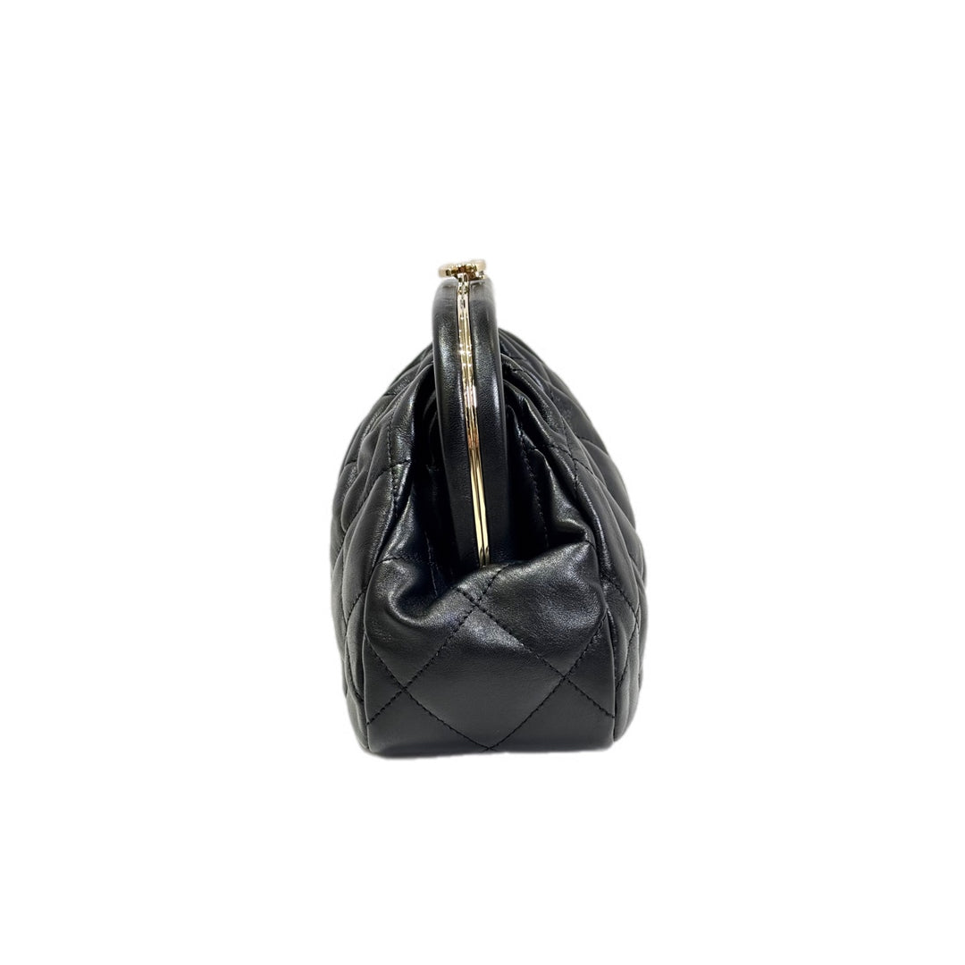 Chanel Black Evening Chain Clutch Bag