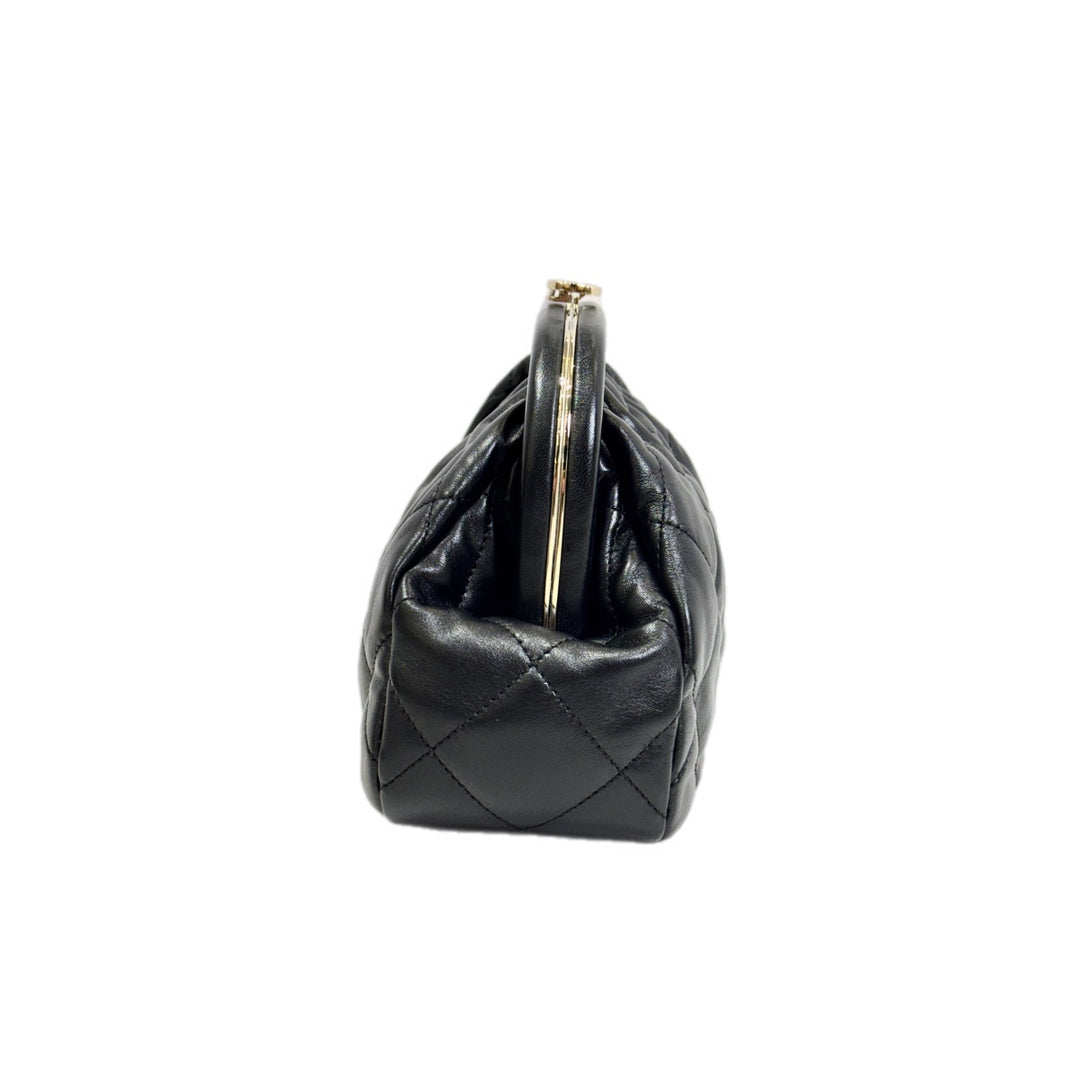 Chanel Black Evening Chain Clutch Bag