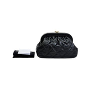 Chanel Black Evening Chain Clutch Bag