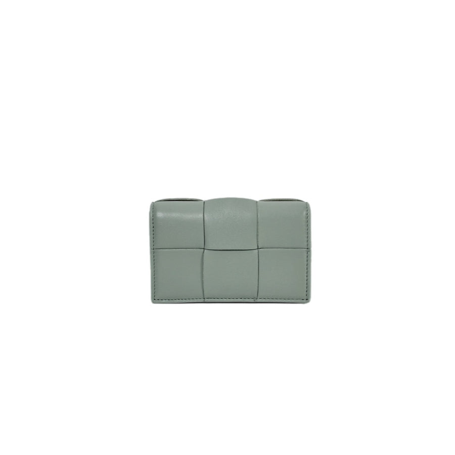 Bottega Veneta Cassette Bi-Fold Green Wallet