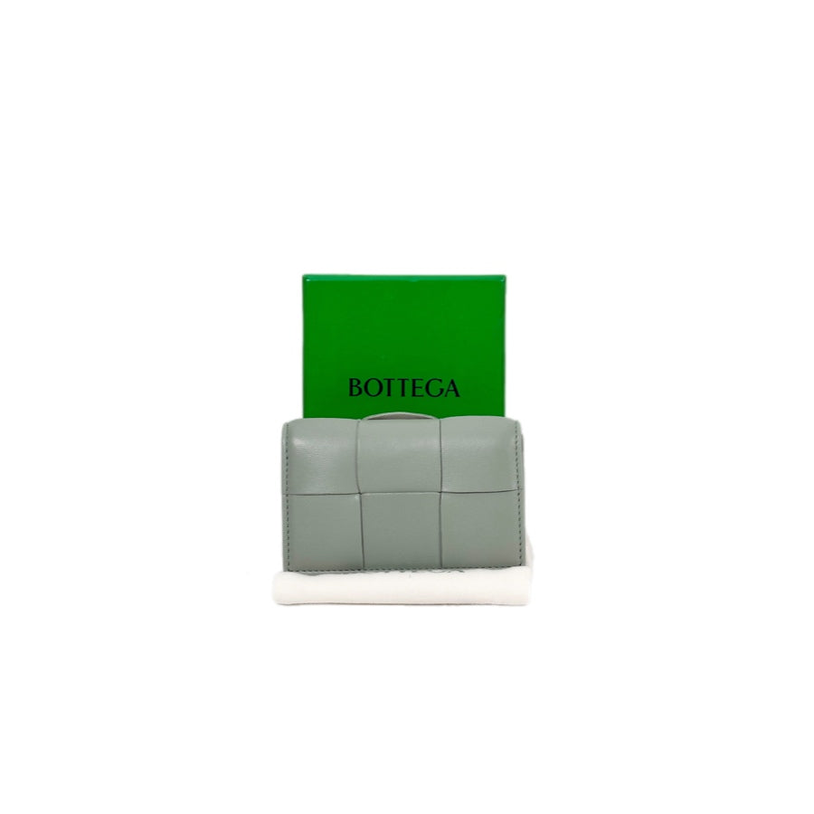 Bottega Veneta Cassette Bi-Fold Green Wallet