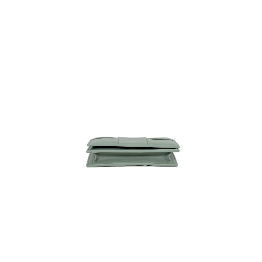 Bottega Veneta Cassette Bi-Fold Green Wallet