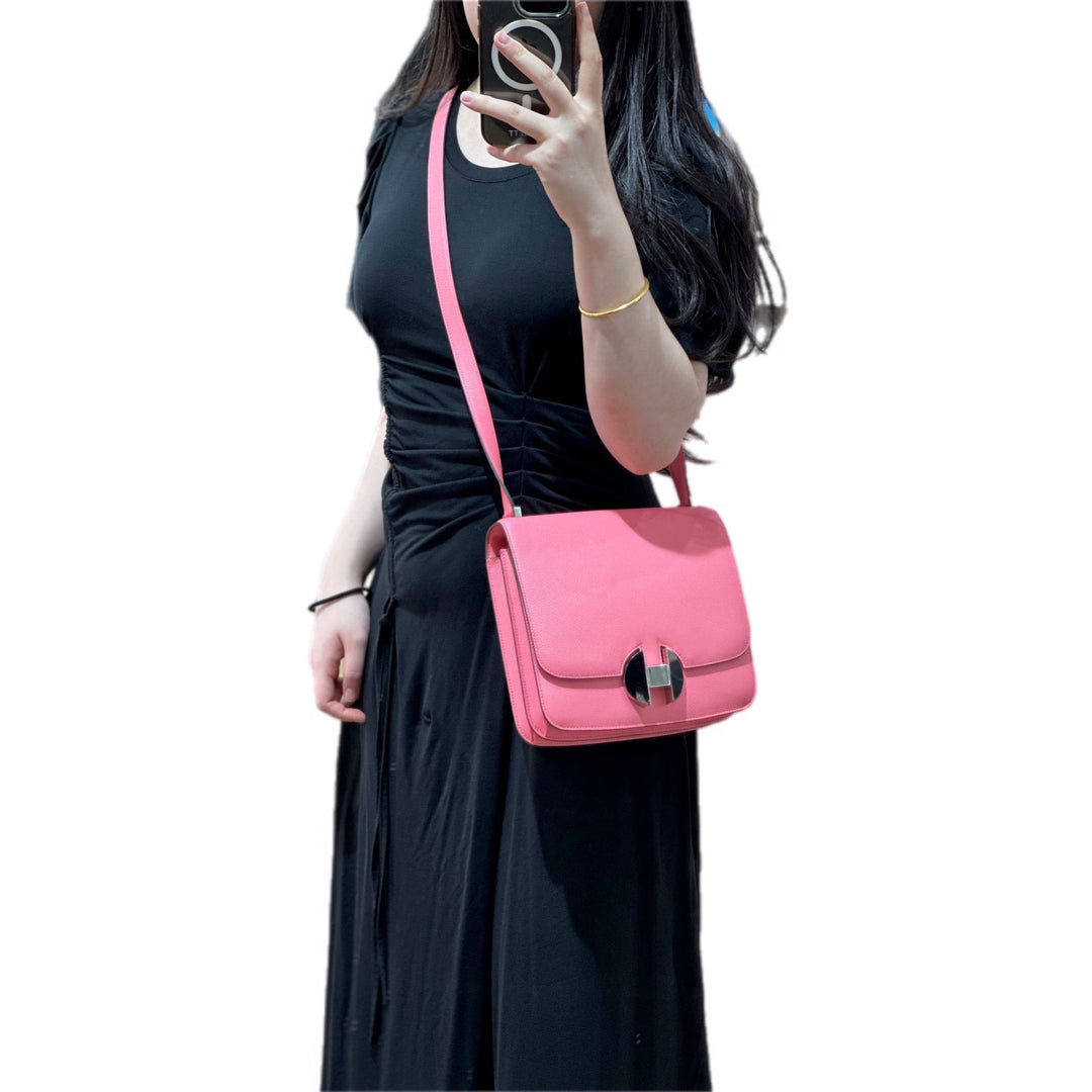 Hermes Evercolor 2002-20 Rose Ete Bag