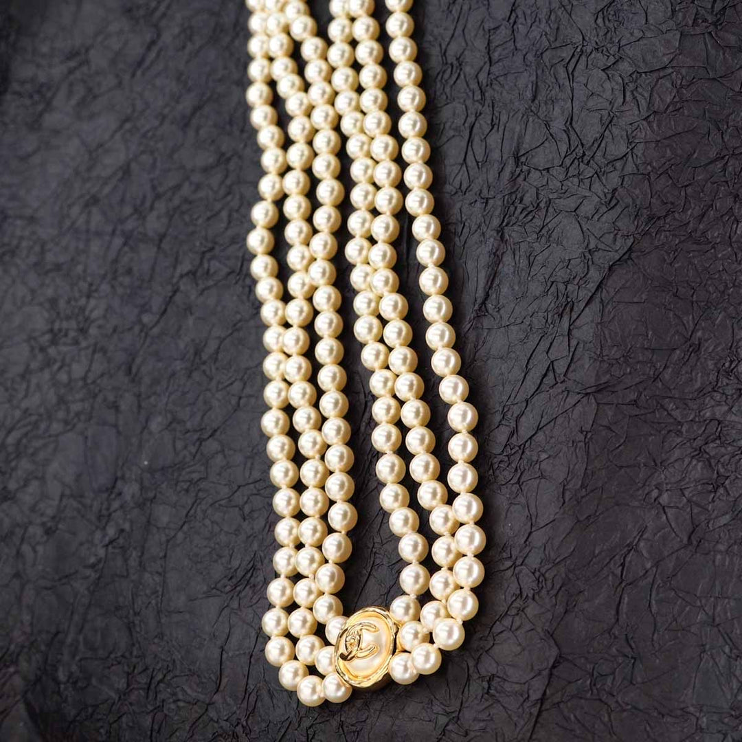 Chanel 3 Layer Pearl Belt B24 - Jiaxyk