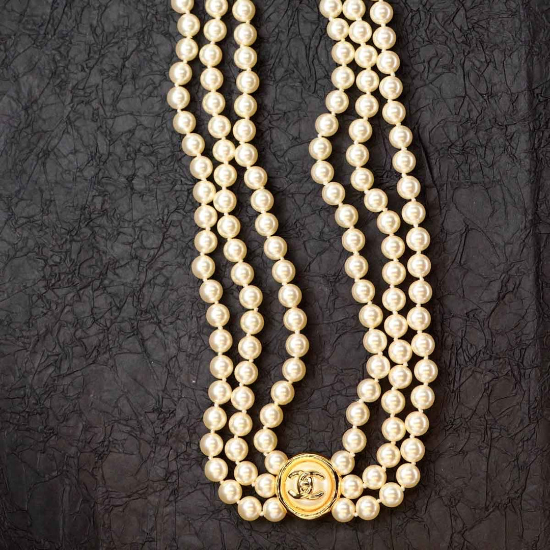 Chanel 3 Layer Pearl Belt B24 - Jiaxyk