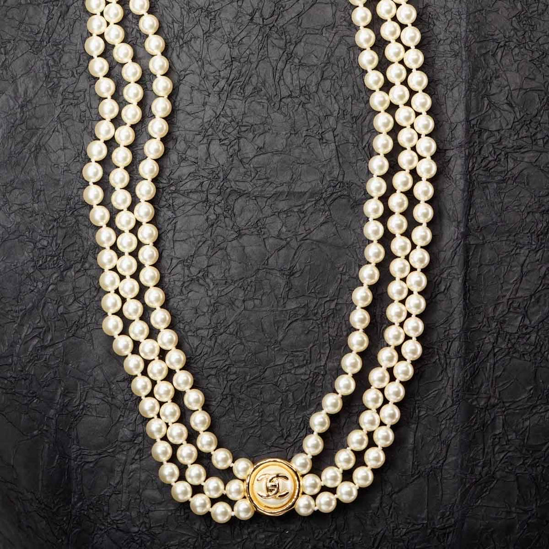 Chanel 3 Layer Pearl Belt B24 - Jiaxyk