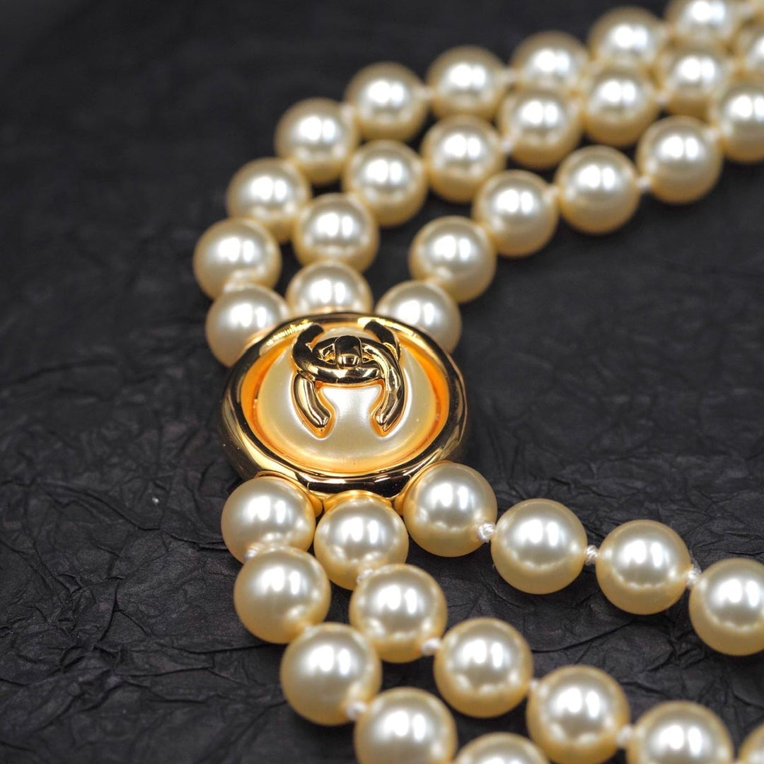 Chanel 3 Layer Pearl Belt B24 - Jiaxyk