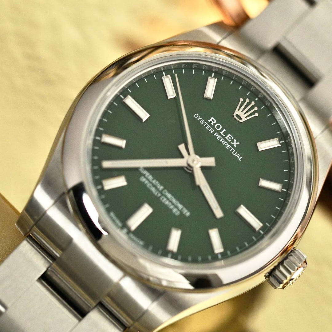 Rolex Oyster Perpetual 31 Green Index Watch