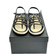 Chanel Black Chain Sandals - Jiaxyk