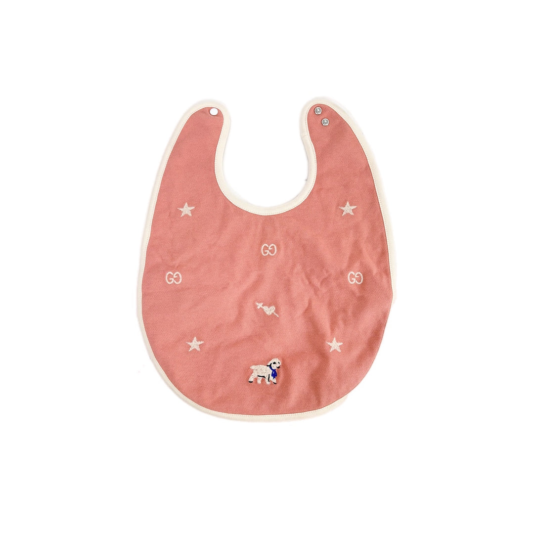 Gucci Pink Baby Bib & Shirt Set 36M