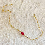 Natural Ruby Bracelet D0.51ct d0.05ct 18K, Burma Pigeon Blood