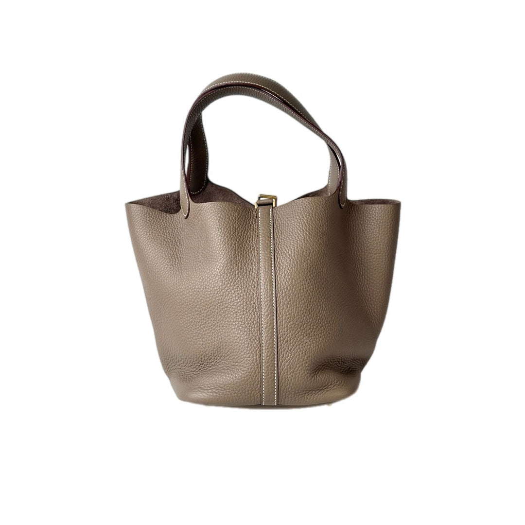 Hermes Picotin 22 Etoupe TC Leather