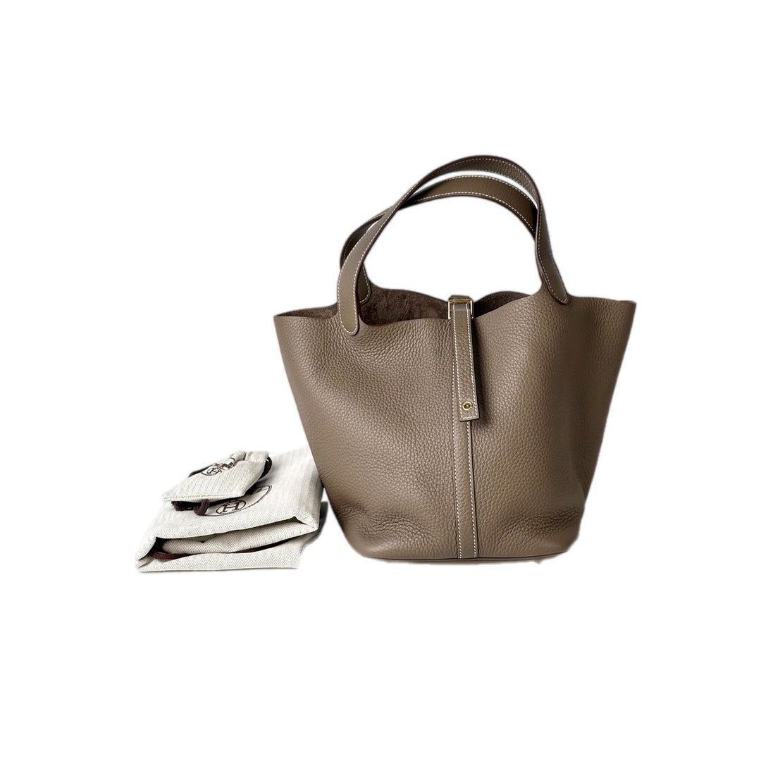 Hermes Picotin 22 Etoupe TC Leather