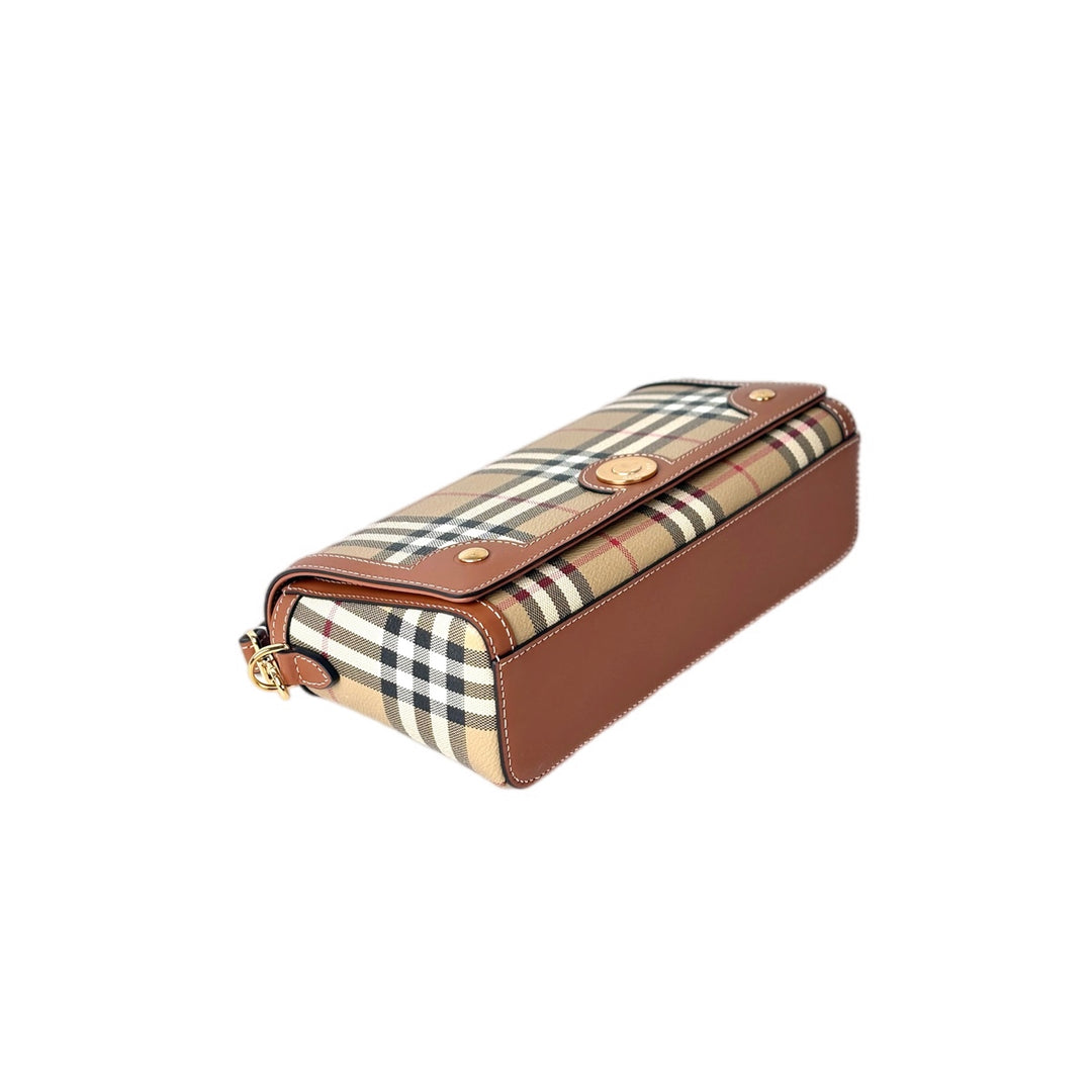 Burberry Note Check Crossbody Bag