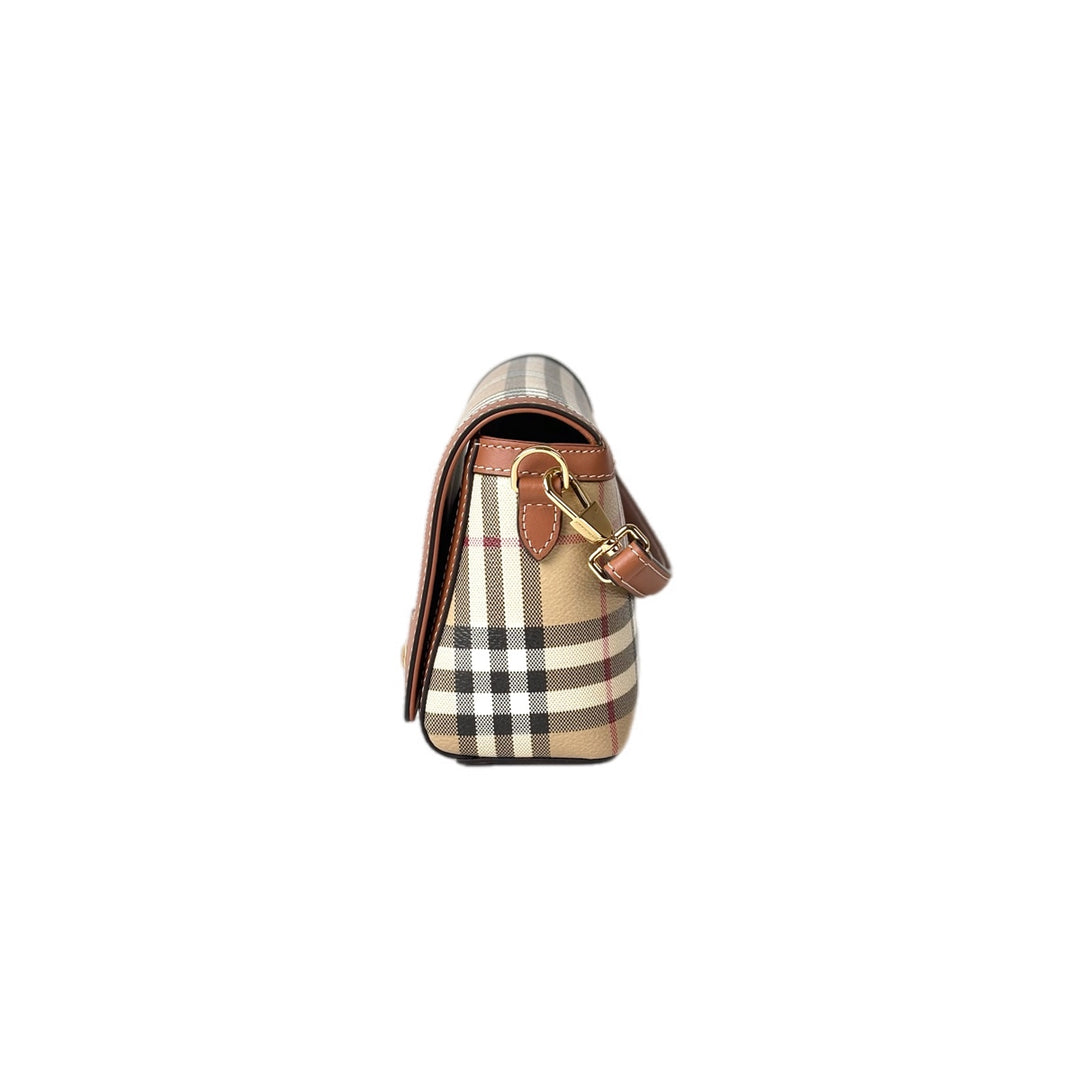 Burberry Note Check Crossbody Bag