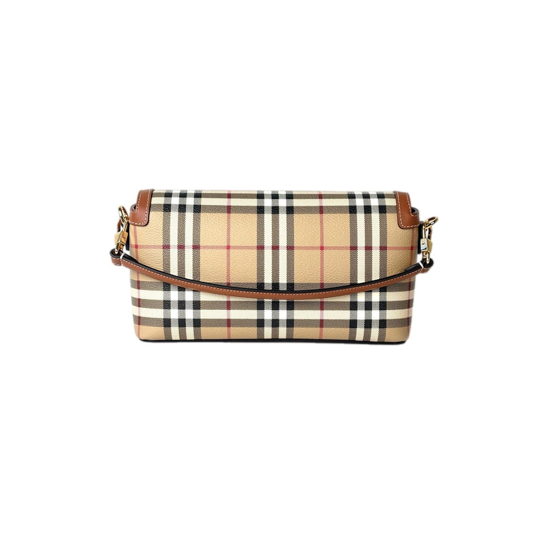 Burberry Note Check Crossbody Bag