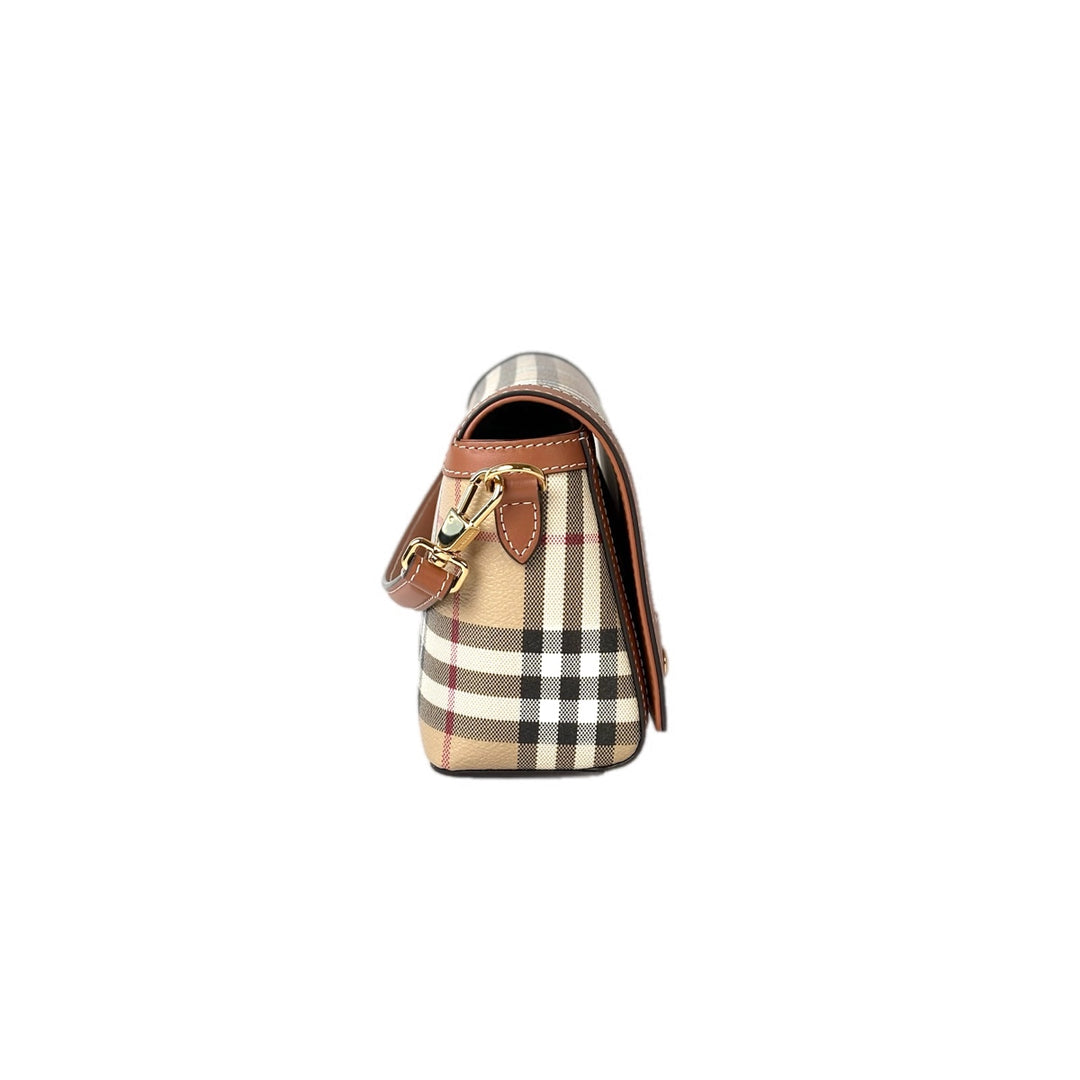 Burberry Note Check Crossbody Bag
