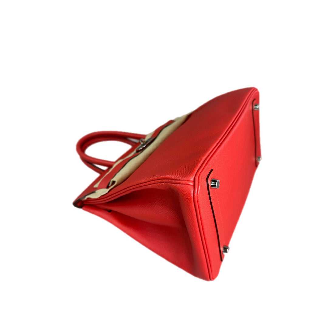Hermes Red Birkin 30cm Bag Epsom
