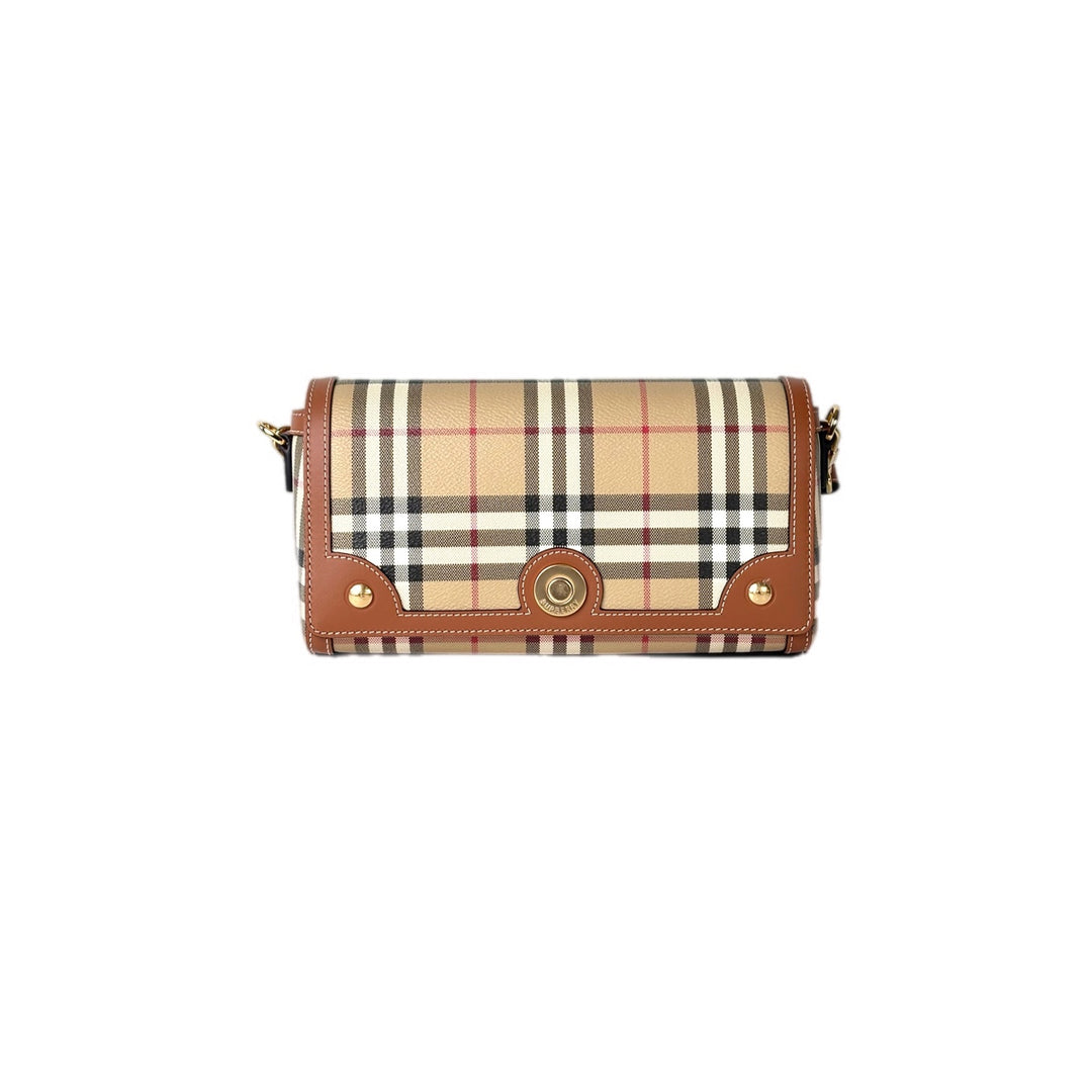 Burberry Note Check Crossbody Bag