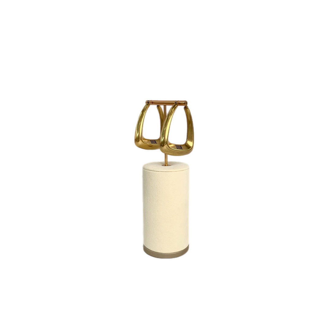 Dior Large Gold Sqaure Hook Fashion Earring