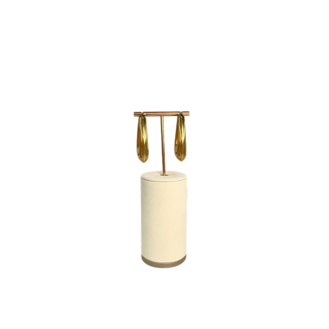 Dior Large Gold Sqaure Hook Fashion Earring