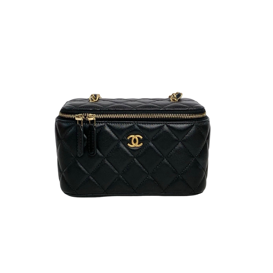 Chanel Vanity Box Black with Pearl Crush