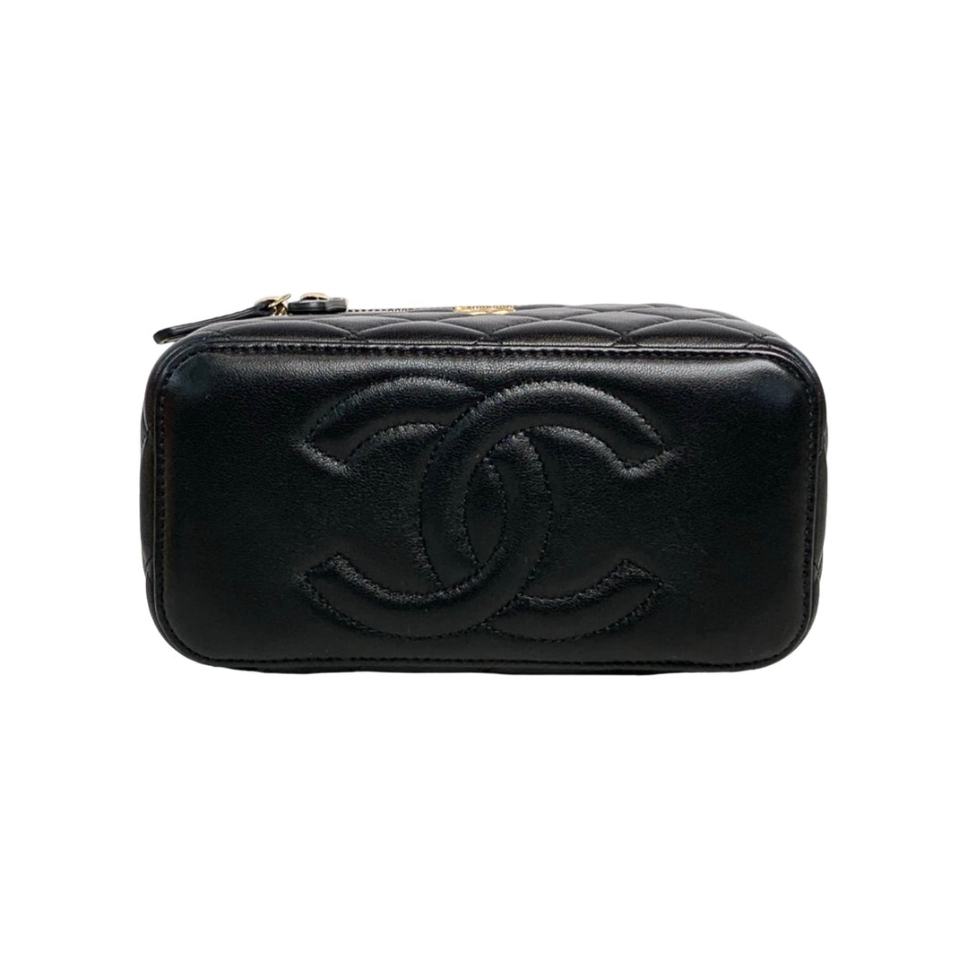 Chanel Vanity Box Black with Pearl Crush