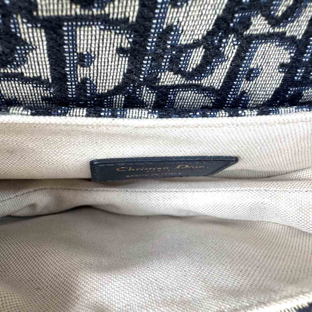 Dior Blue Saddle Mini Bag with Strap