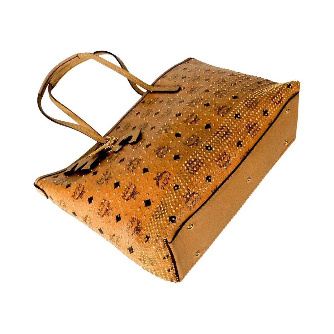 MCM Gold Studded Tote Bag