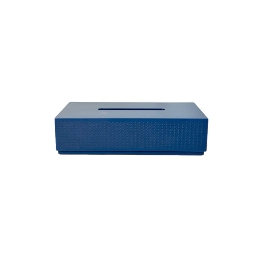 Hermes Navy Tissue Box