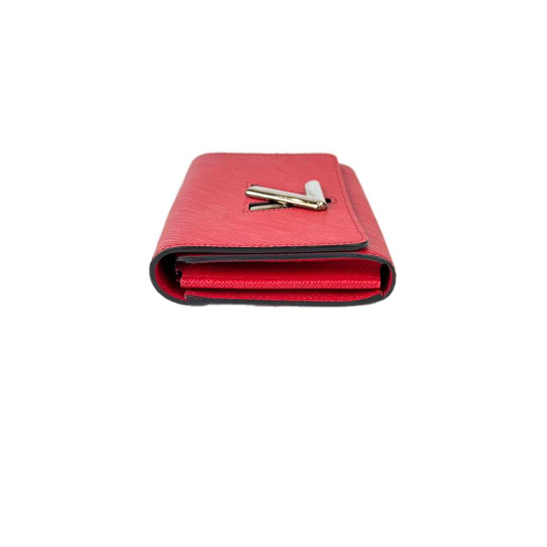 Louis Vuitton Twist Long Wallet Red Epi Leather