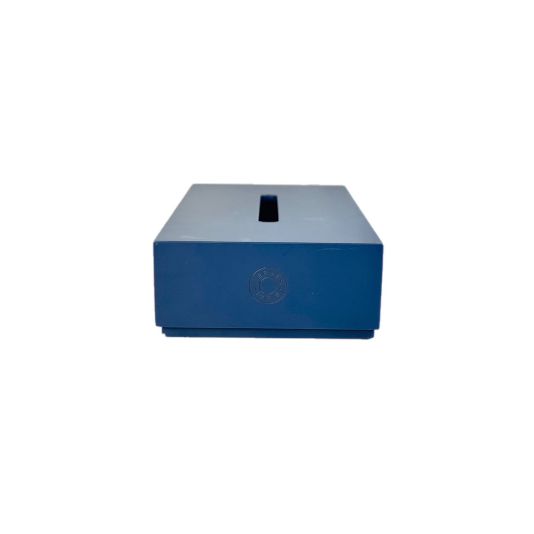 Hermes Navy Tissue Box