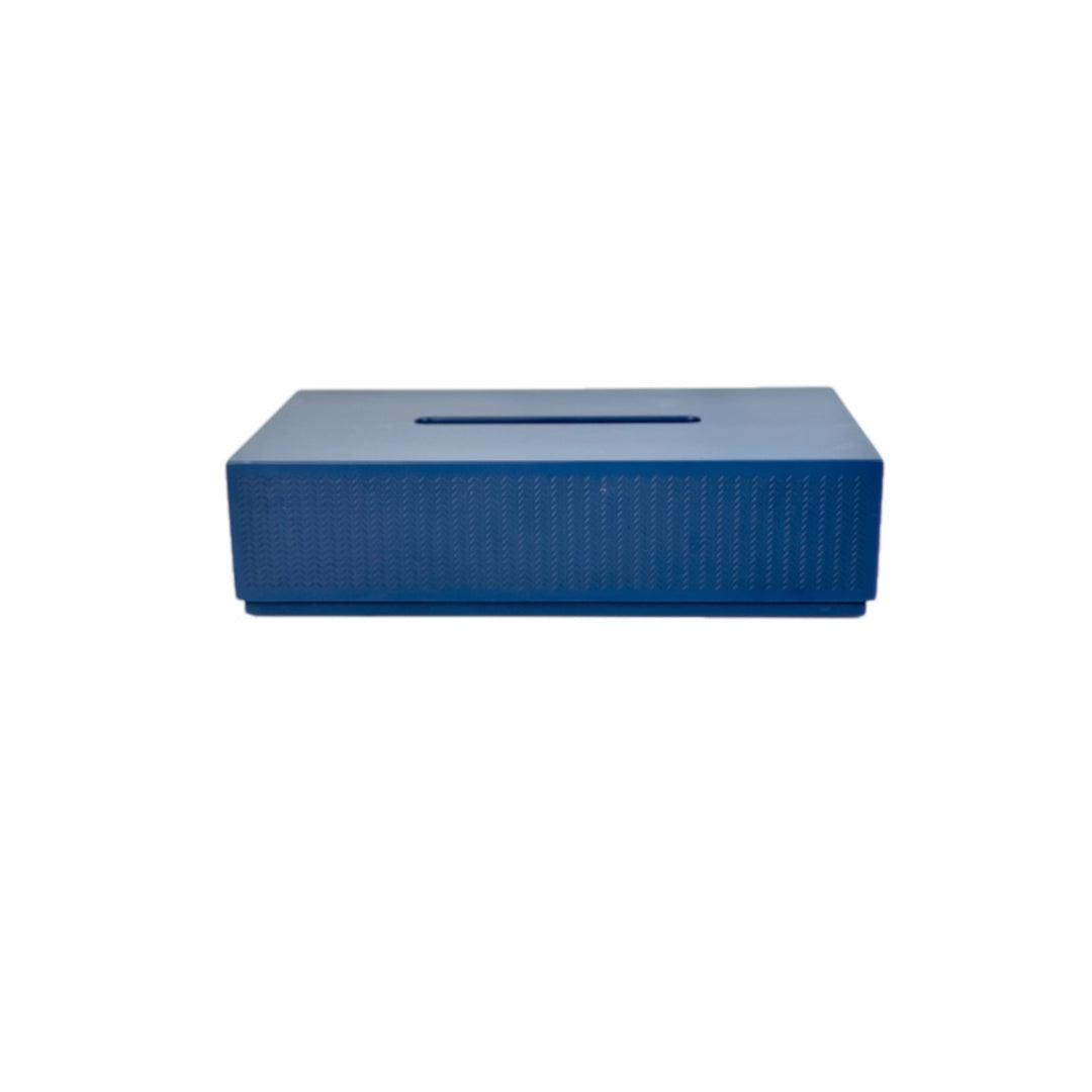 Hermes Navy Tissue Box