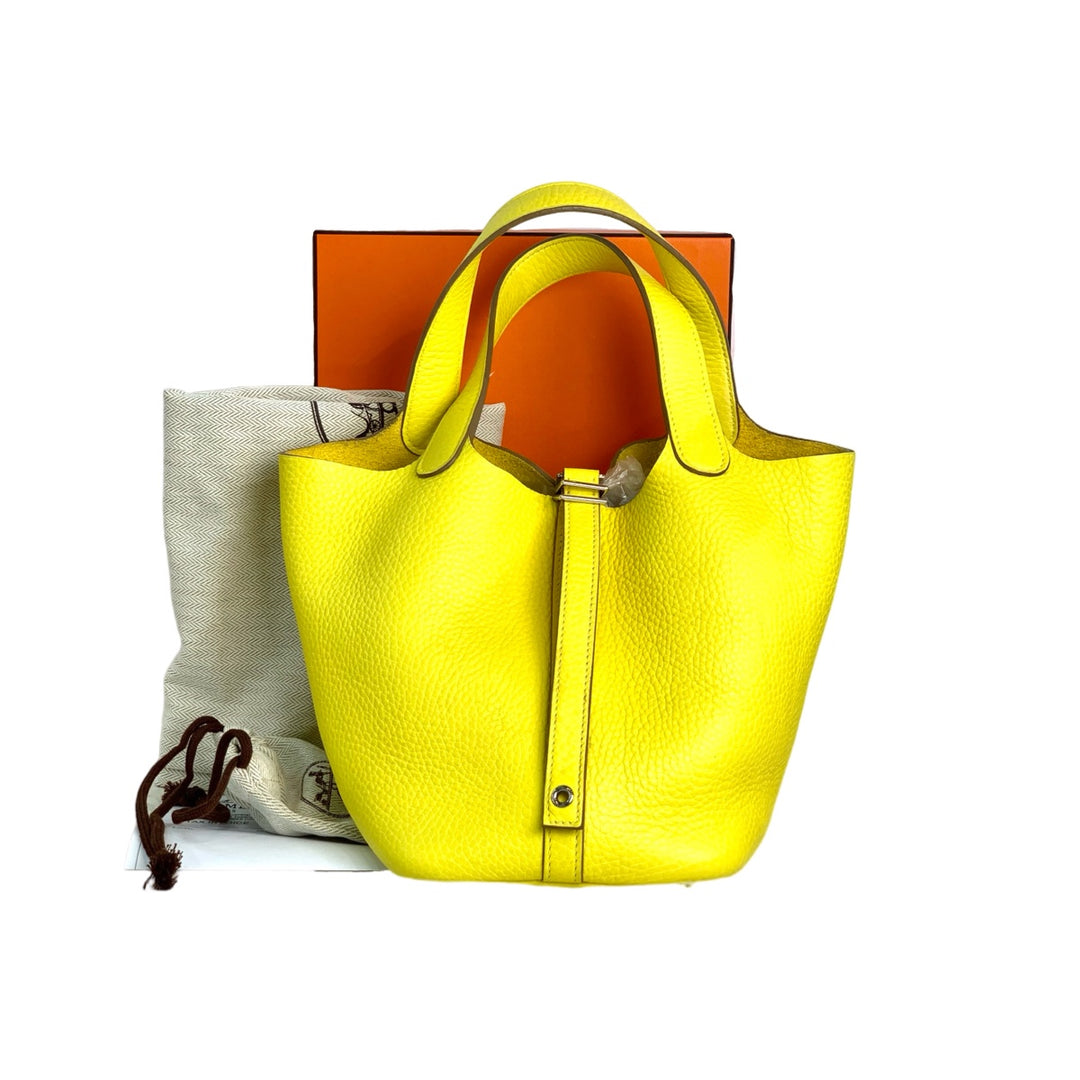 Hermes Picotin 18cm Lime Bag TC