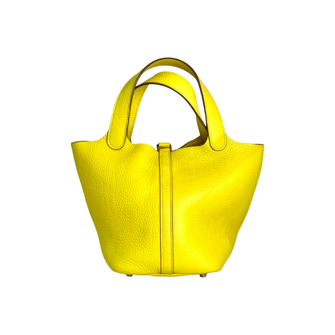 Hermes Picotin 18cm Lime Bag TC