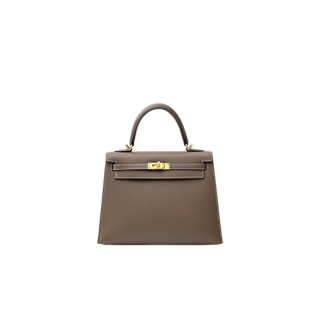Hermes Kelly 25cm Etoupe Epsom Bag