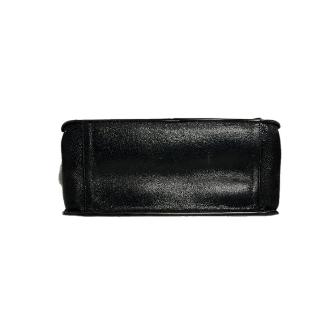 Fendi Kan U Black Leather Shoulder Bag