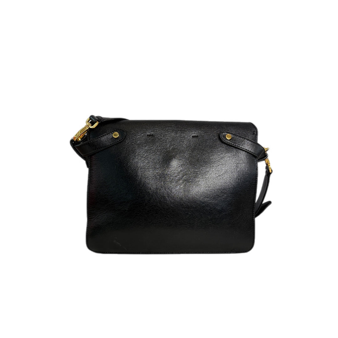 Fendi Kan U Black Leather Shoulder Bag