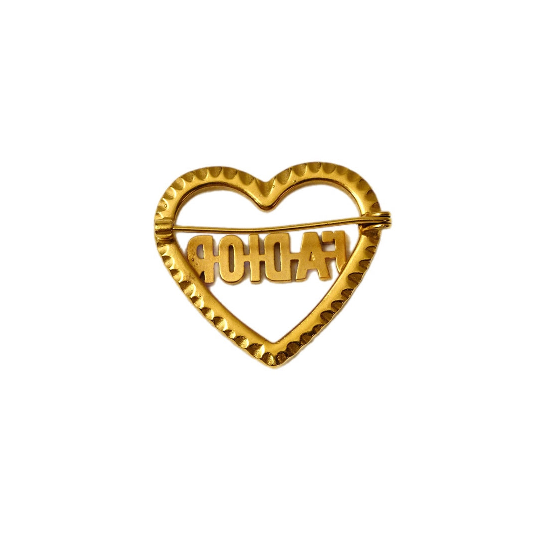 Dior J’Adior Heart Crystal Brooch