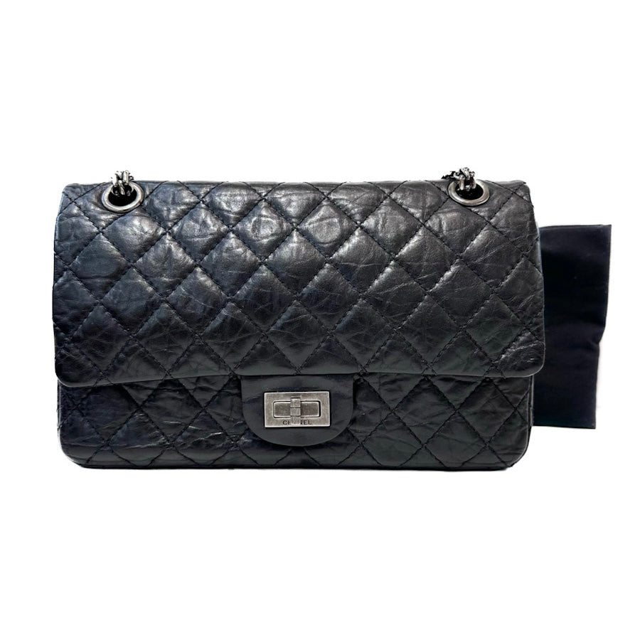 Chanel 2.55 Reissue Small Black/Silver Bag