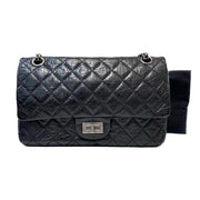 Chanel 2.55 Reissue Small Black/Silver Bag