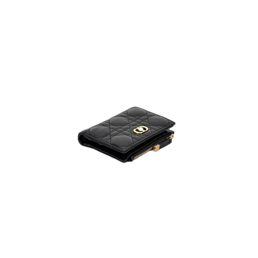 Dior Caro Wallet Black
