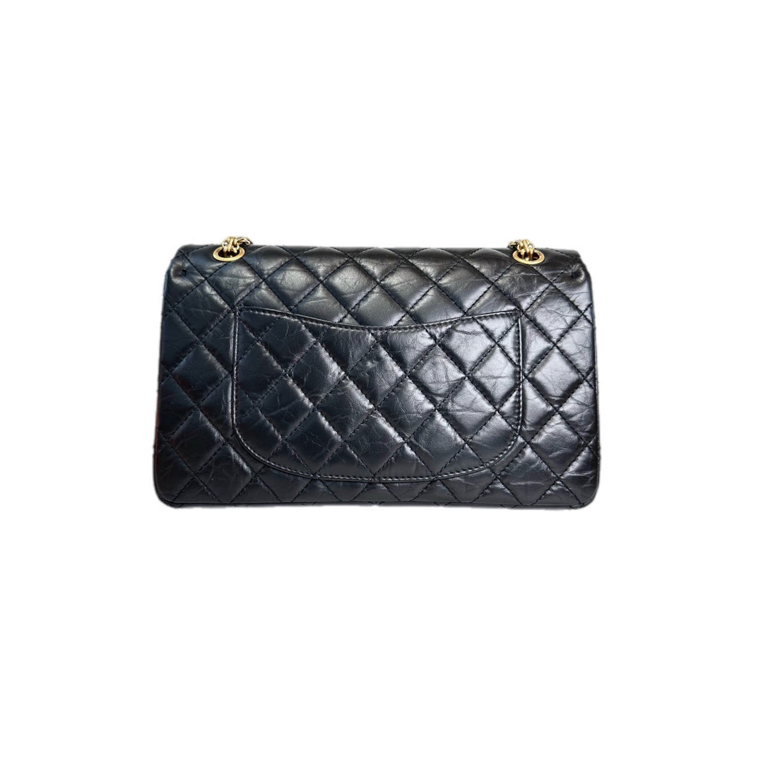 Chanel 2.55 Reissue Medium Black/Gold Bag
