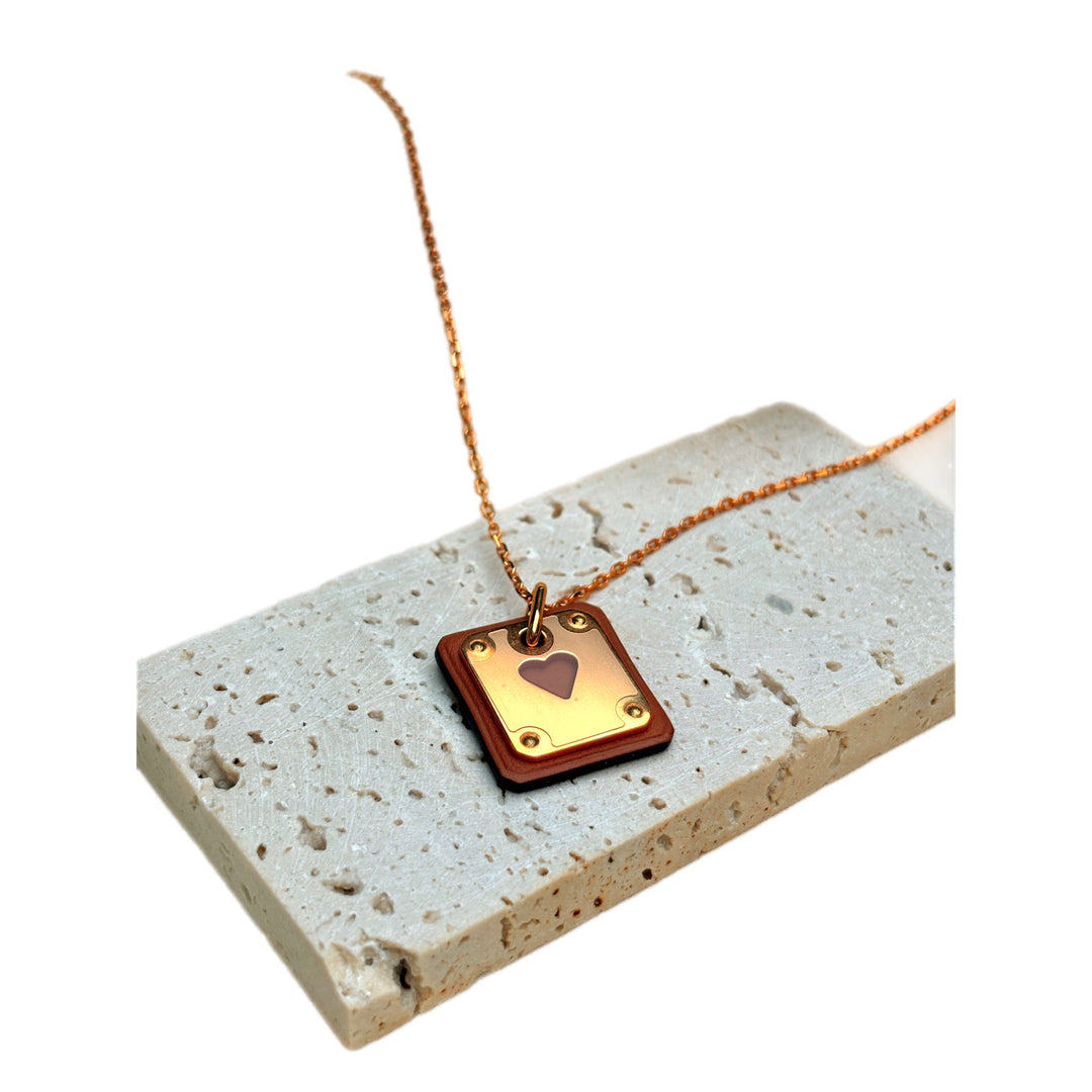 Hermes As De Coeur Necklace
